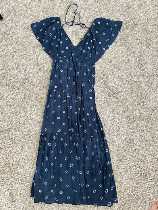Madewell Dresses & Skirts - Madewell Navy Dress with White Abstract Print